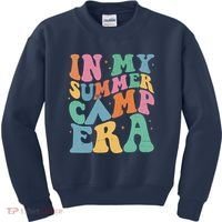 In My Summer Camp Era Retro Groovy Kids Sweatshirt thumb 0