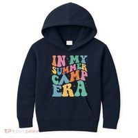 In My Summer Camp Era Retro Groovy Kids Hoodie thumb 0