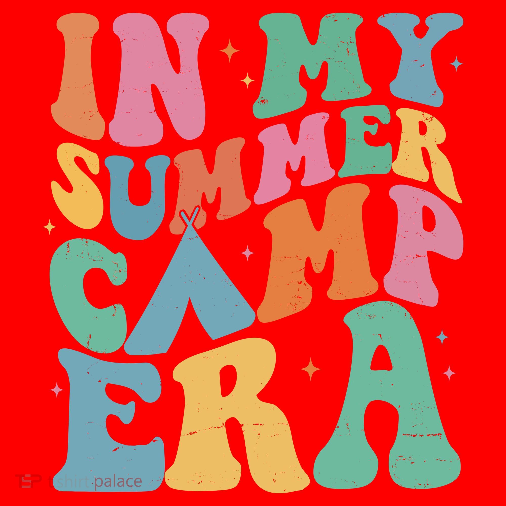In My Summer Camp Era Retro Groovy Santa Hat
