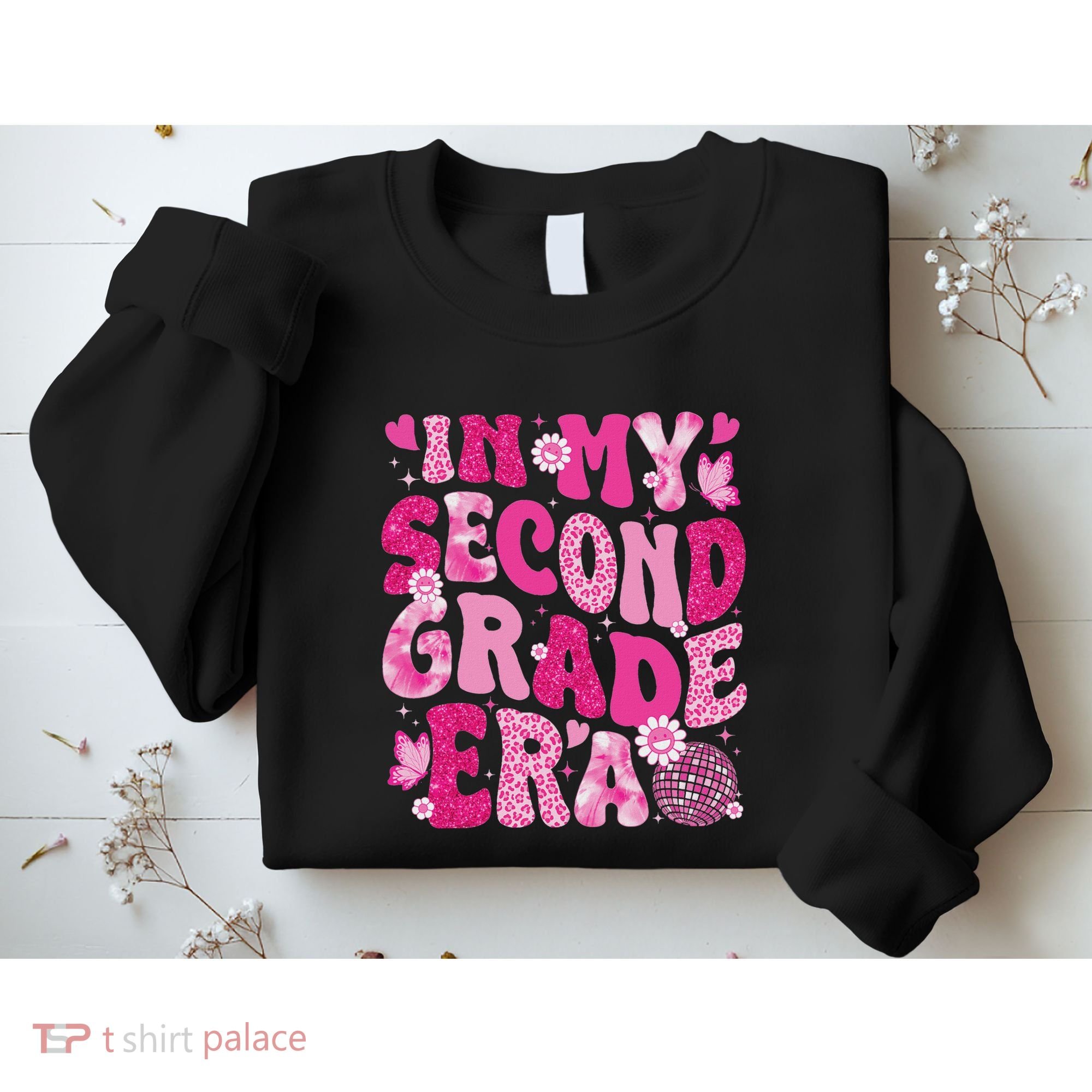 In My Second Grade Era Teachers Women Back To School Sweatshirt