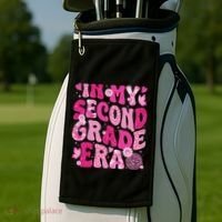 In My Second Grade Era Teachers Women Back To School Golf Towel thumb 2
