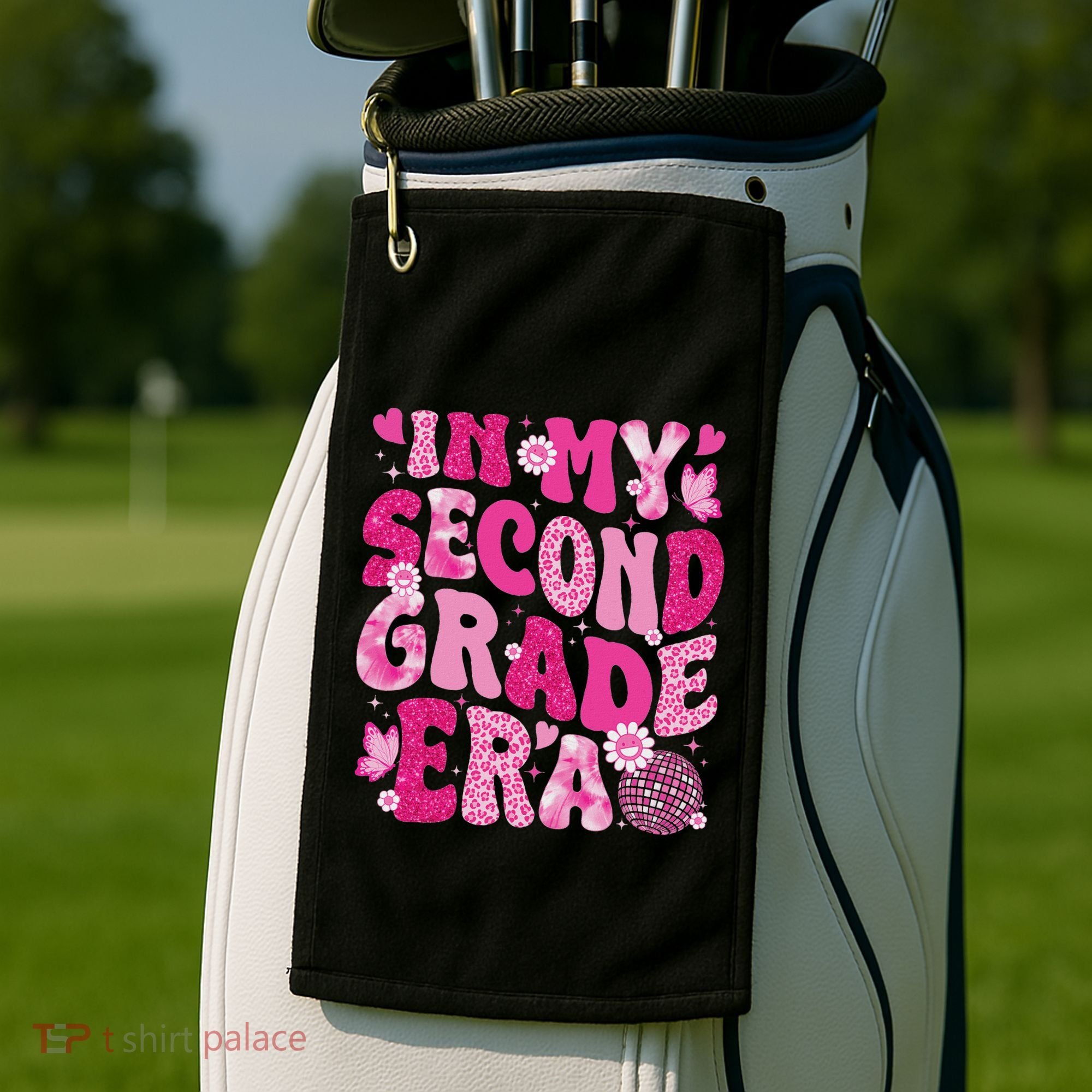 In My Second Grade Era Teachers Women Back To School Golf Towel