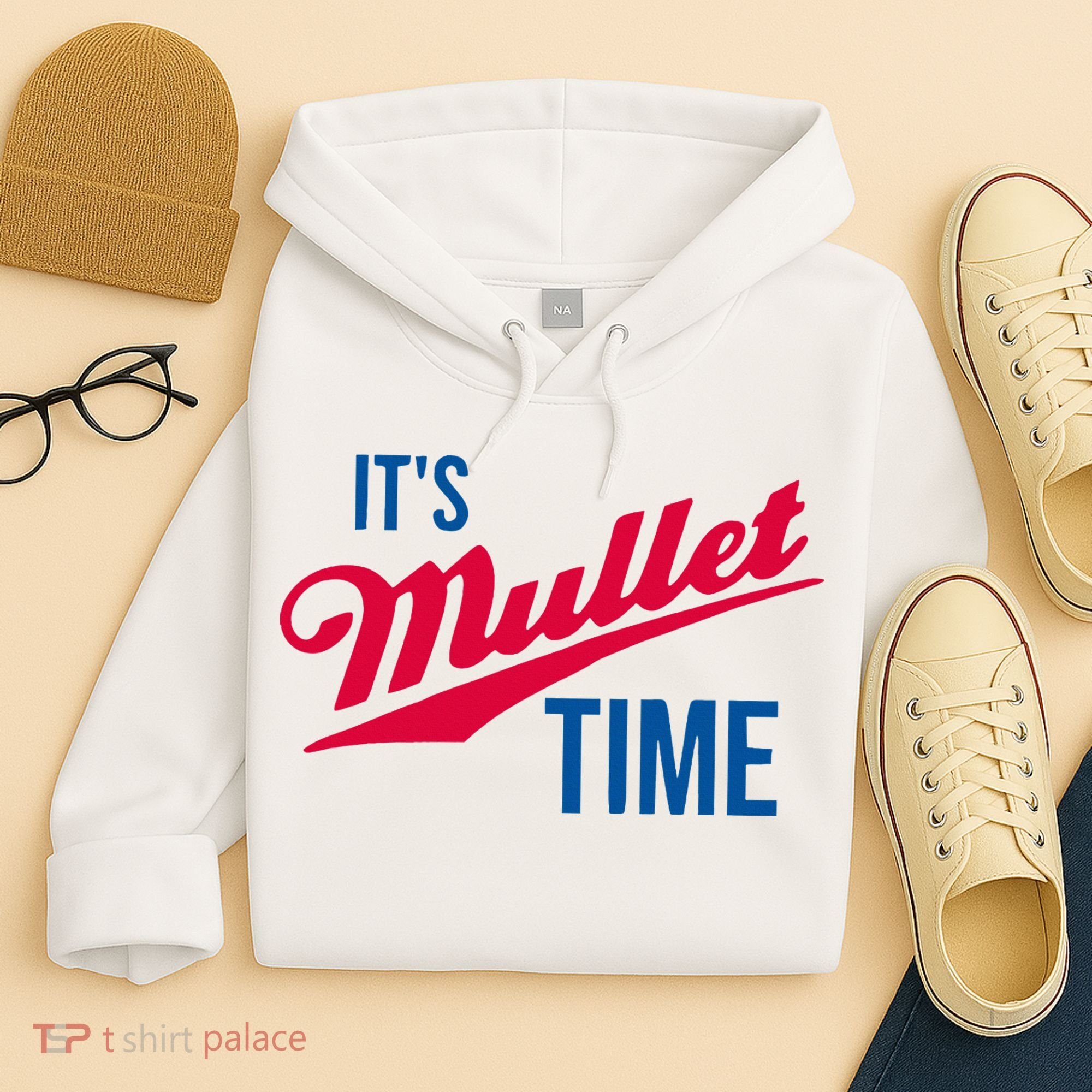 ItS Mullet Time Funny Redneck Mullet Hoodie