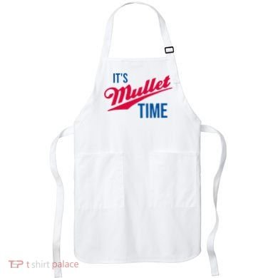 ItS Mullet Time Funny Redneck Mullet Apron