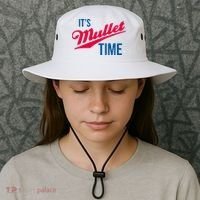 ItS Mullet Time Funny Redneck Mullet Bucket Hat thumb 3