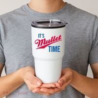ItS Mullet Time Funny Redneck Mullet Tumbler thumb 2