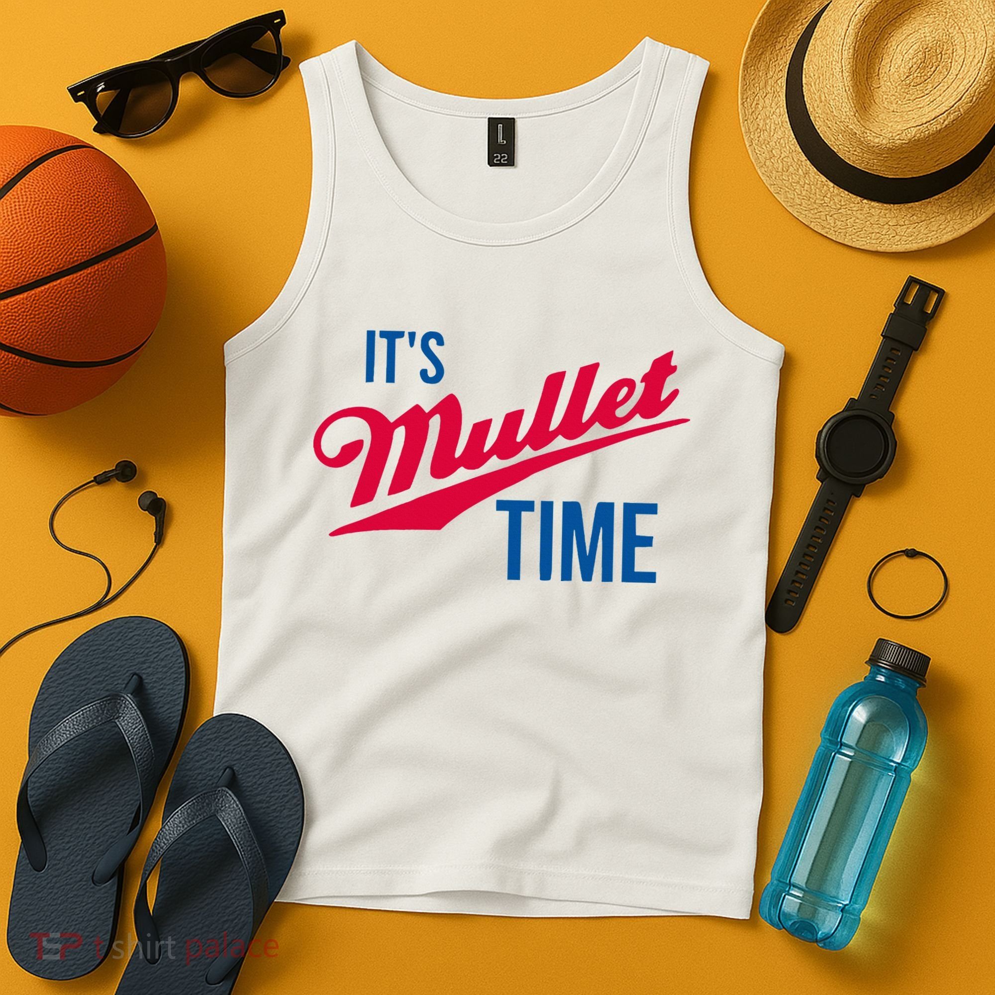 ItS Mullet Time Funny Redneck Mullet Tank Top