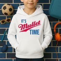 ItS Mullet Time Funny Redneck Mullet Kids Hoodie thumb 2