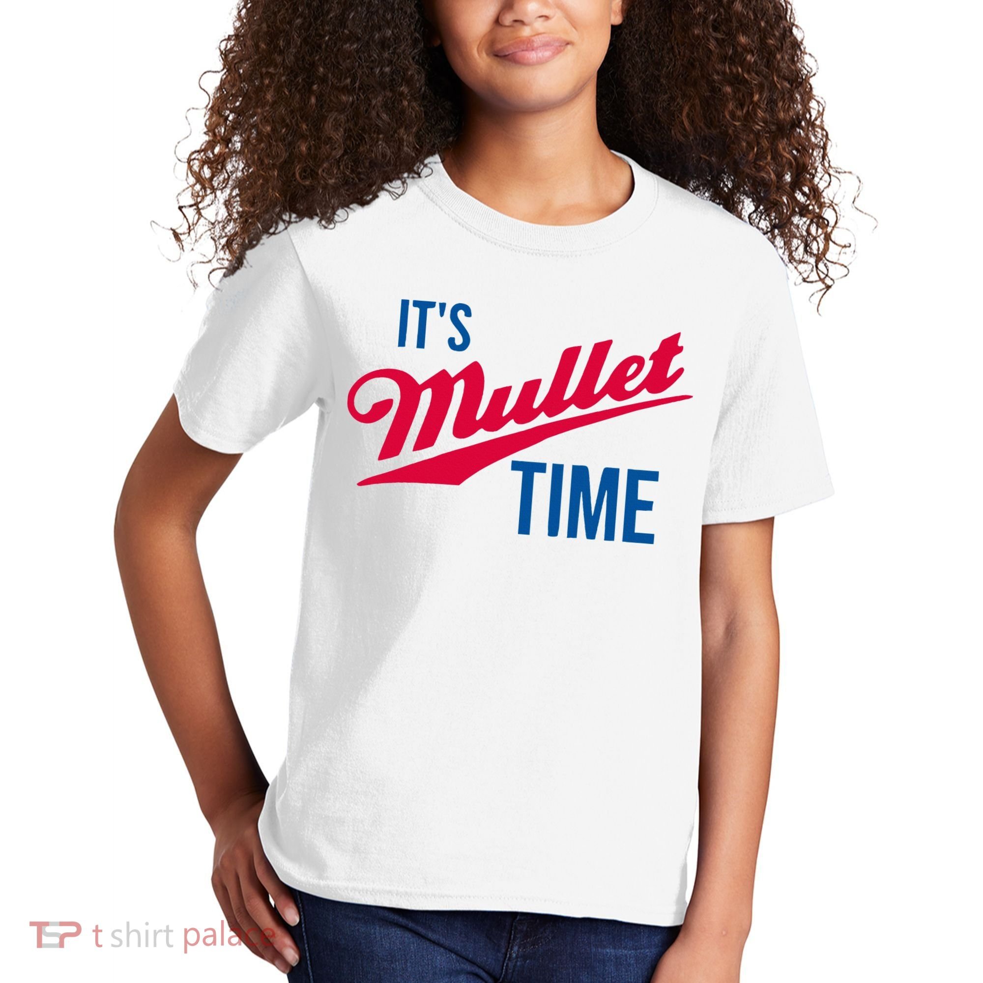 ItS Mullet Time Funny Redneck Mullet Kids T-Shirt