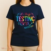 In My Testing Era Tie Dye Test Day For Student Teacher T-Shirt thumb 4