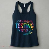 In My Testing Era Tie Dye Test Day For Student Teacher Women's Tank Top thumb 3