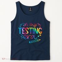 In My Testing Era Tie Dye Test Day For Student Teacher Tank Top thumb 2