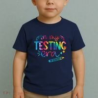 In My Testing Era Tie Dye Test Day For Student Teacher Toddler T-Shirt thumb 2