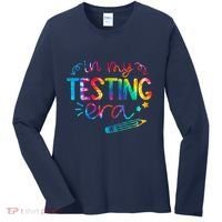 In My Testing Era Tie Dye Test Day For Student Teacher Women's Long Sleeve Shirt thumb 0