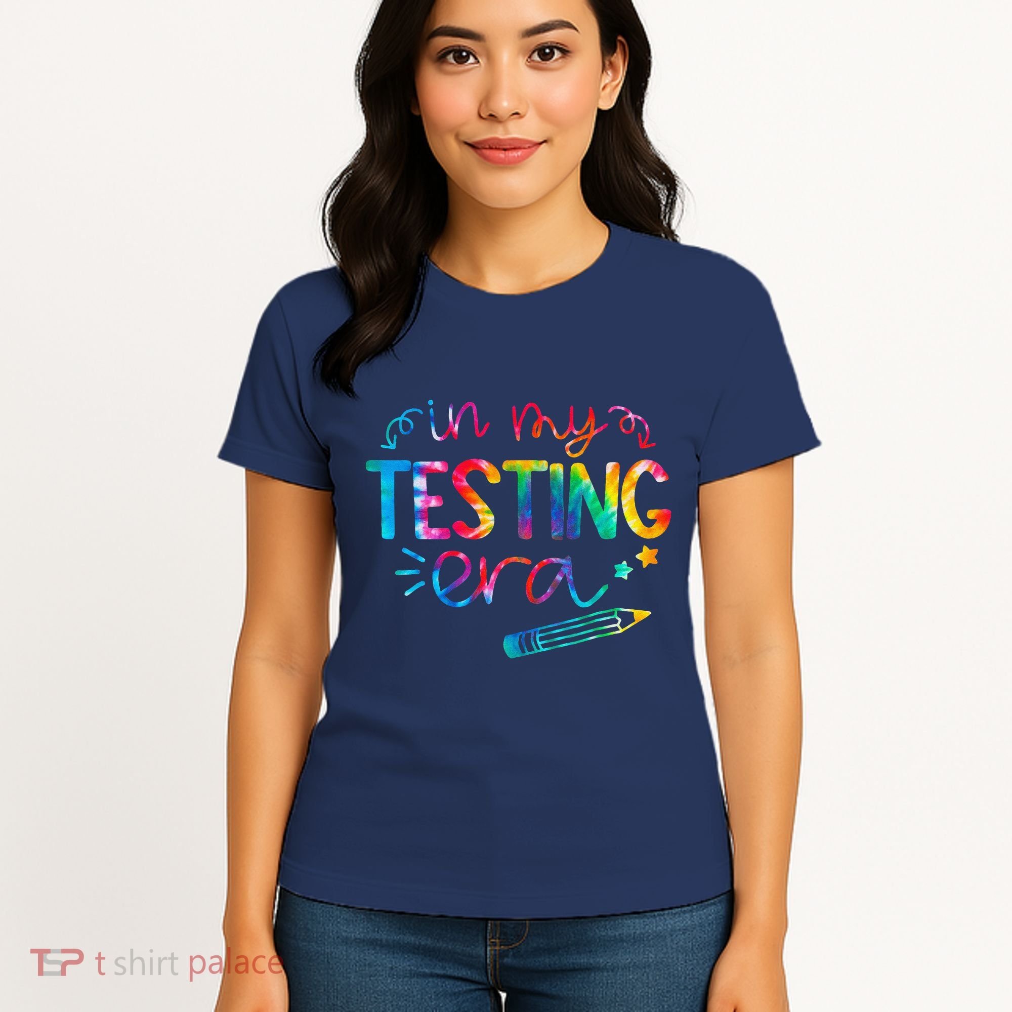 In My Testing Era Tie Dye Test Day For Student Teacher Women's T-Shirt