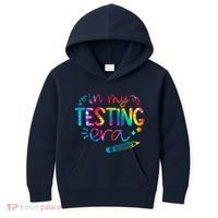 In My Testing Era Tie Dye Test Day For Student Teacher Kids Hoodie thumb 0