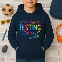 In My Testing Era Tie Dye Test Day For Student Teacher Kids Hoodie thumb 2
