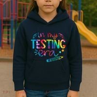 In My Testing Era Tie Dye Test Day For Student Teacher Kids Hoodie thumb 3