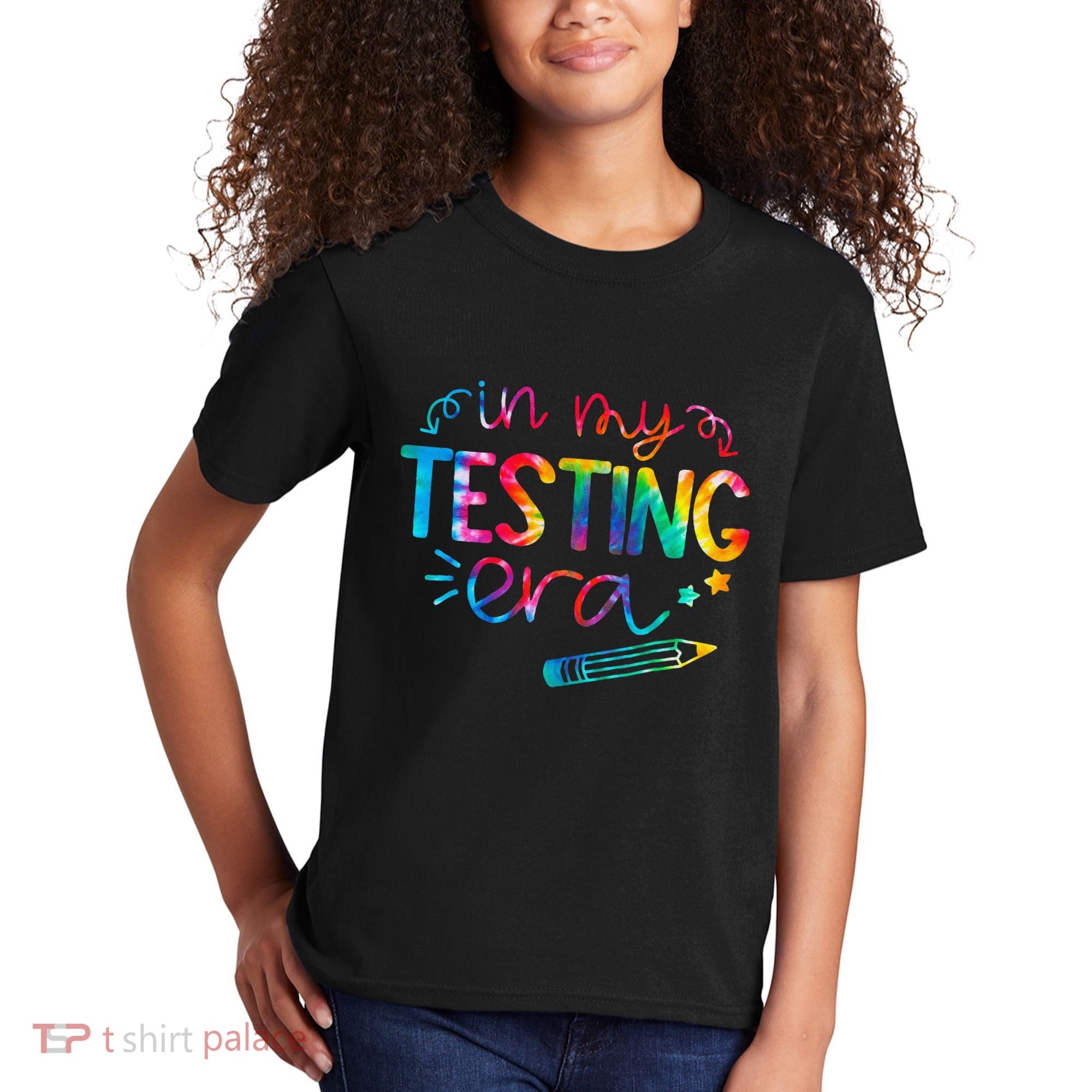 In My Testing Era Tie Dye Test Day For Student Teacher Kids T-Shirt
