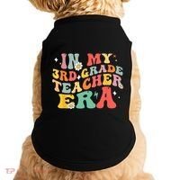 In My Third Grade Era Back To School First Day 3rd Grade Doggie Tank thumb 0
