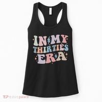 In My Thirties Era Groovy 30th Birthday Funny For Her Women Women's Tank Top thumb 0