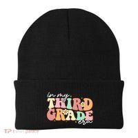 In My Third Grade Era Retro Back To School Teacher Student Beanie thumb 0