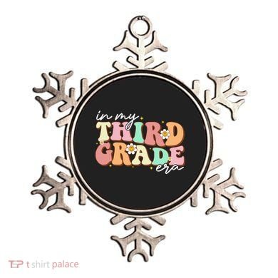 In My Third Grade Era Retro Back To School Teacher Student Ornament