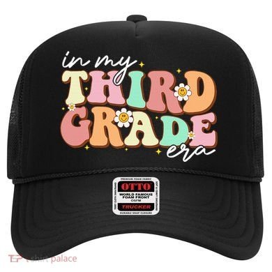 In My Third Grade Era Retro Back To School Teacher Student Hat