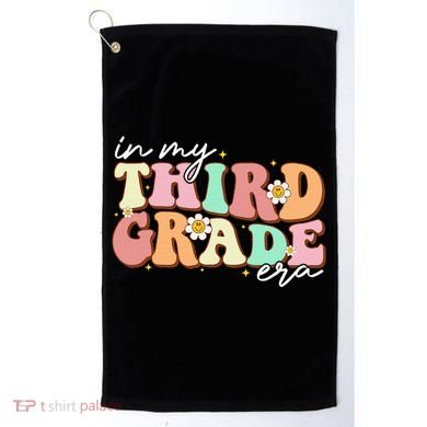 In My Third Grade Era Retro Back To School Teacher Student Golf Towel