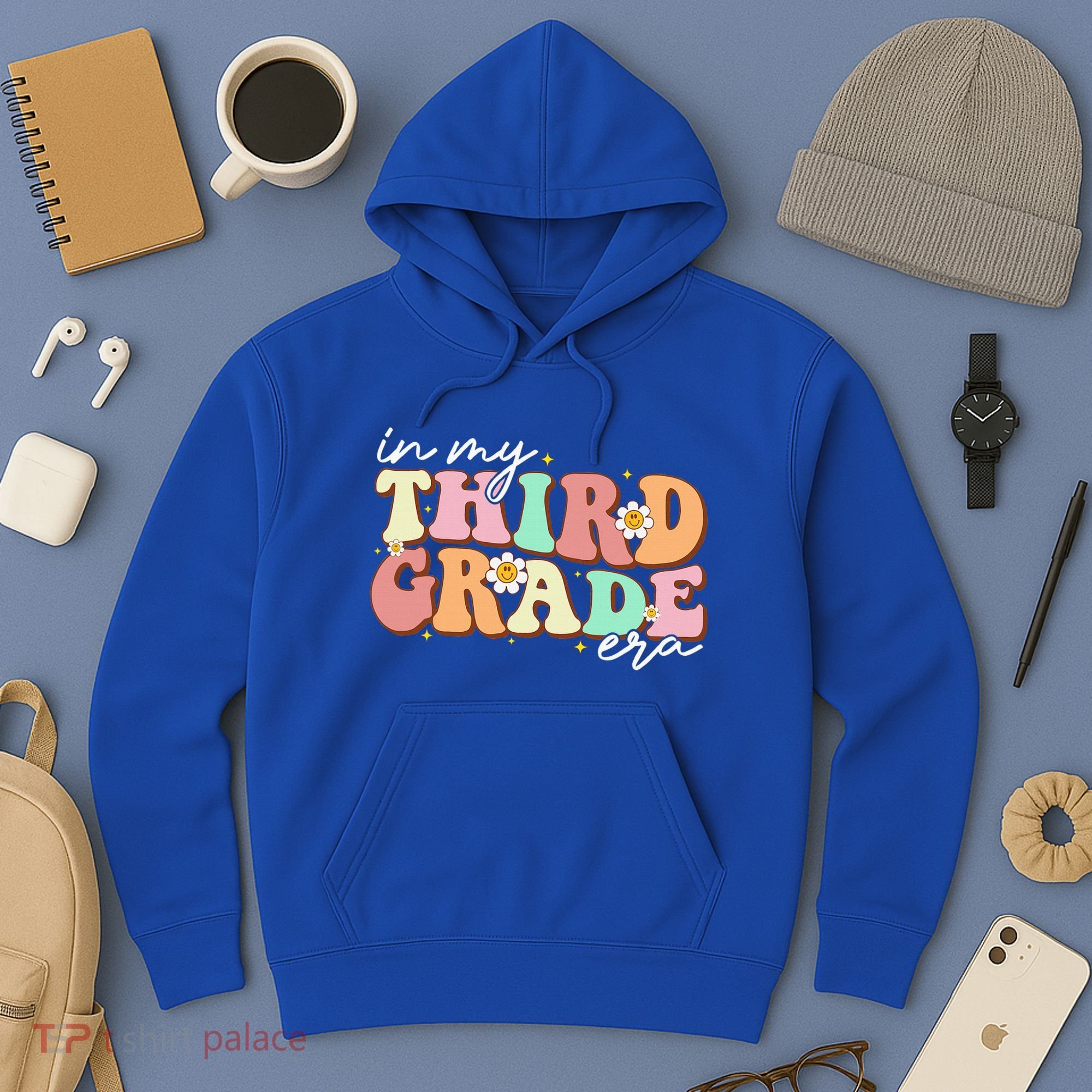 In My Third Grade Era Retro Back To School Teacher Student Hoodie