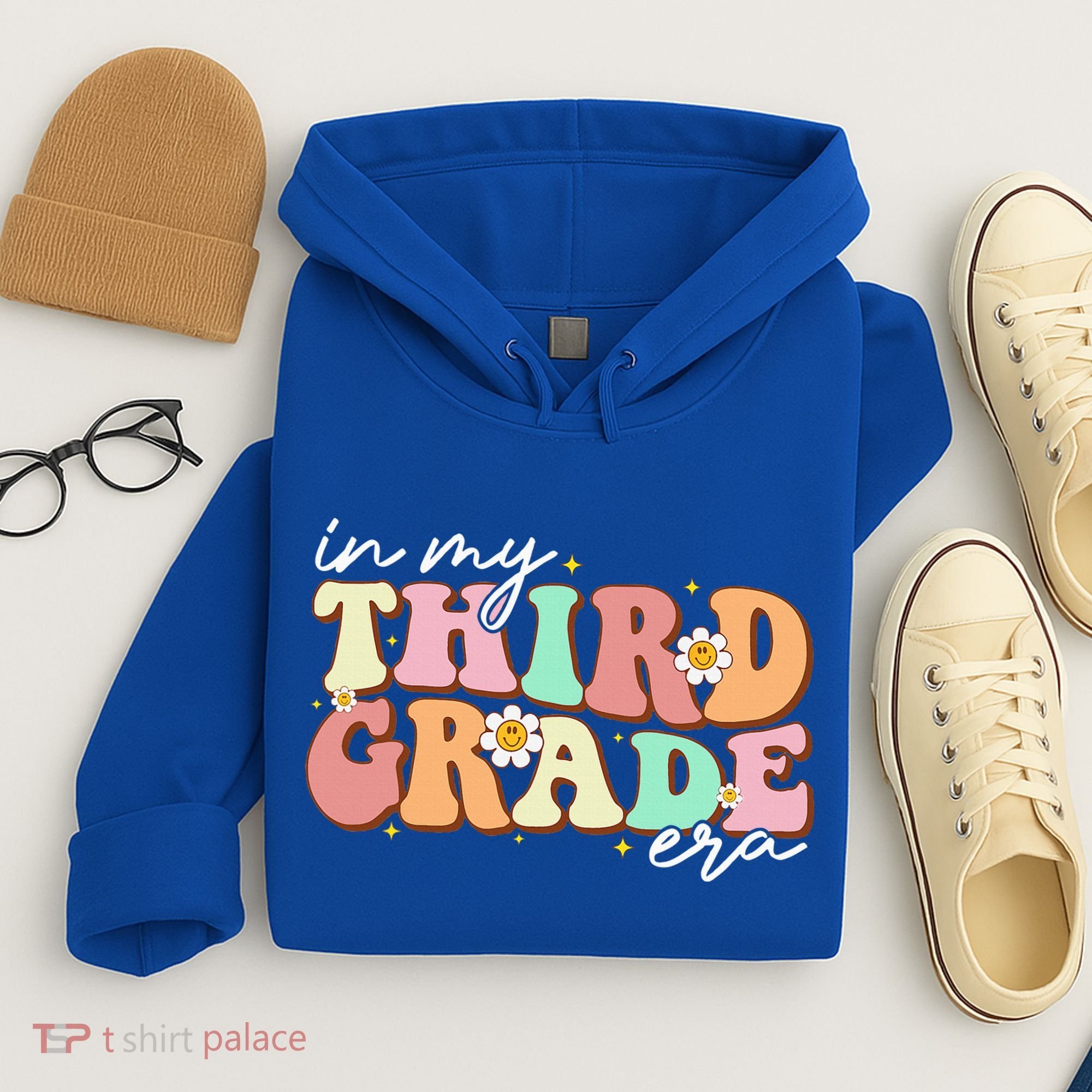 In My Third Grade Era Retro Back To School Teacher Student Hoodie