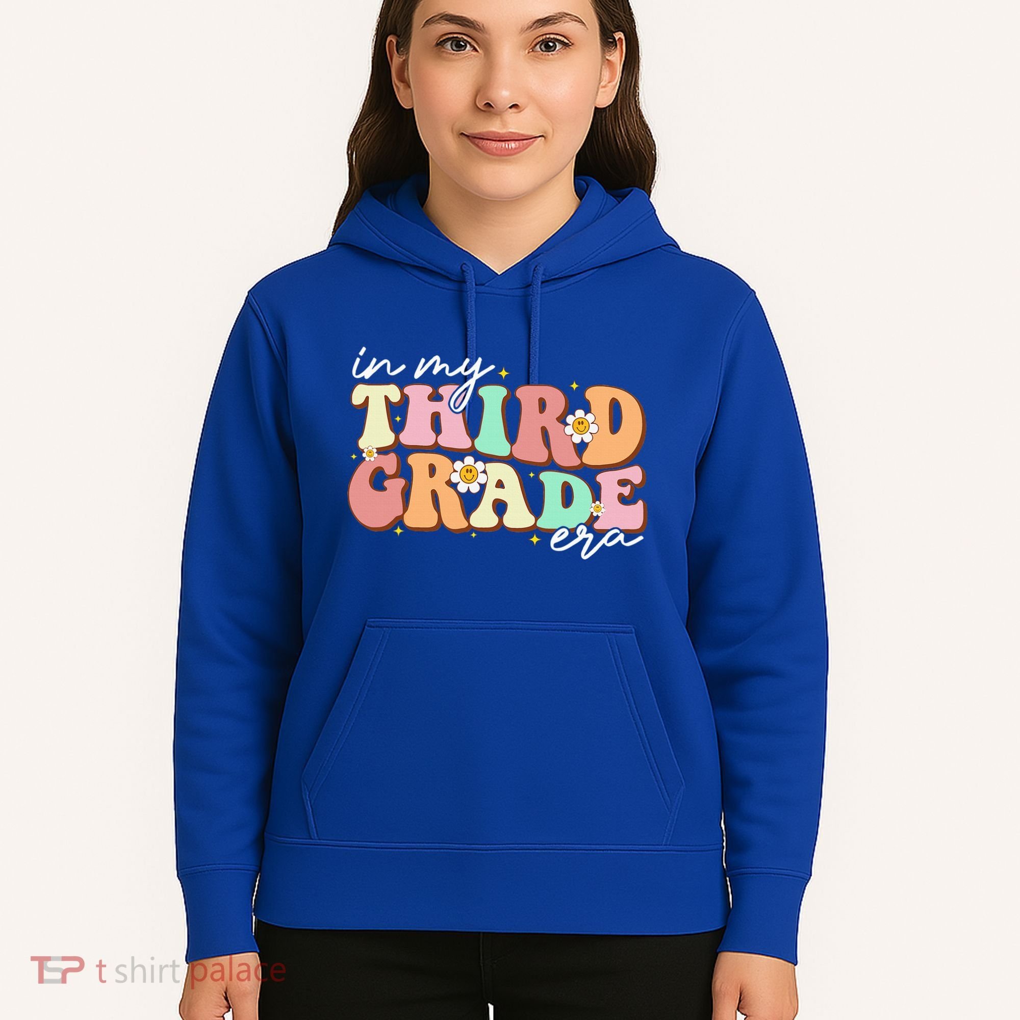 In My Third Grade Era Retro Back To School Teacher Student Hoodie