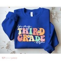 In My Third Grade Era Retro Back To School Teacher Student Sweatshirt thumb 2