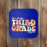 In My Third Grade Era Retro Back To School Teacher Student Coaster thumb 0