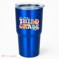 In My Third Grade Era Retro Back To School Teacher Student Tumbler thumb 0