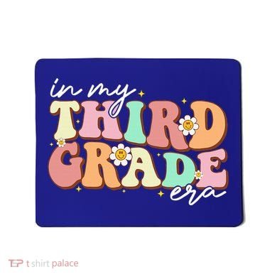 In My Third Grade Era Retro Back To School Teacher Student Mousepad