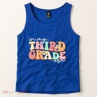 In My Third Grade Era Retro Back To School Teacher Student Tank Top thumb 2