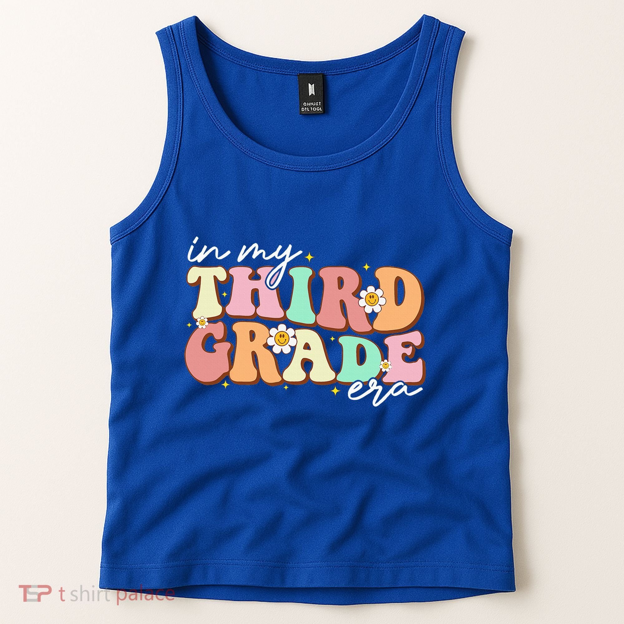 In My Third Grade Era Retro Back To School Teacher Student Tank Top