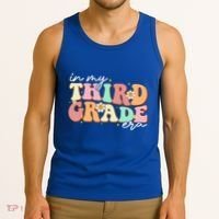 In My Third Grade Era Retro Back To School Teacher Student Tank Top thumb 3