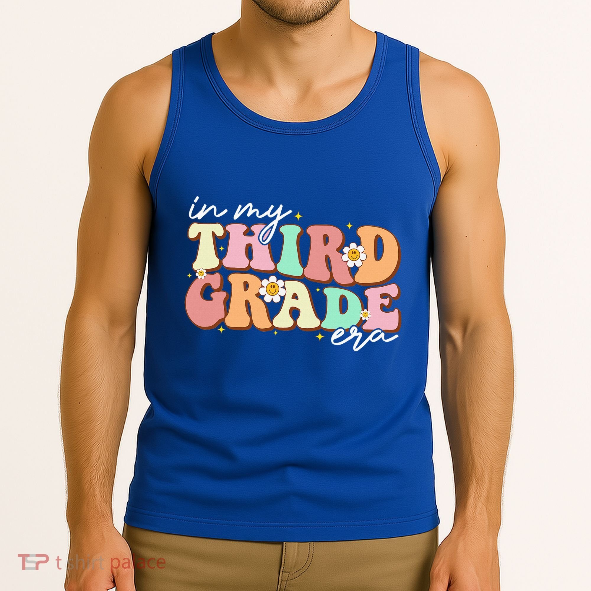 In My Third Grade Era Retro Back To School Teacher Student Tank Top
