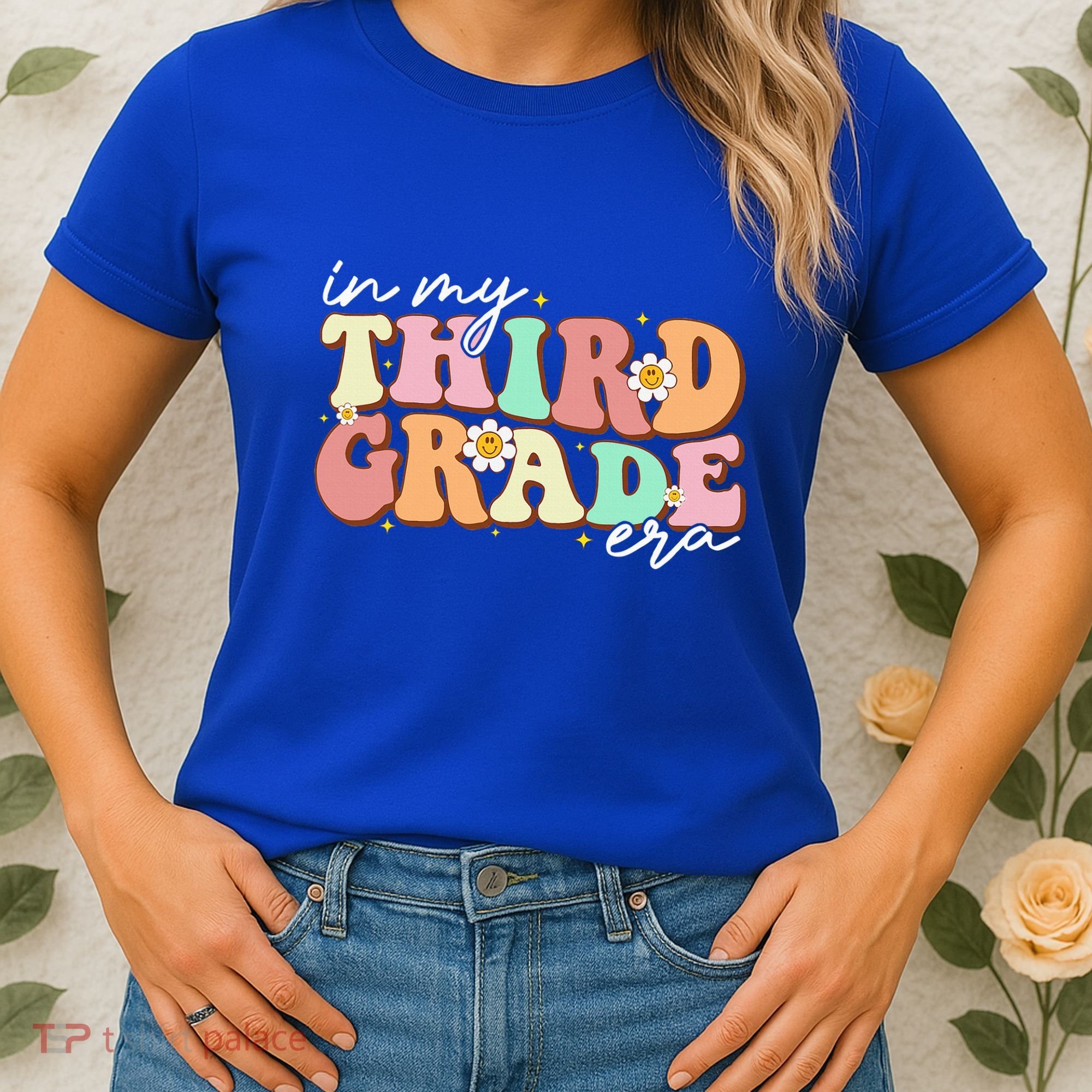 In My Third Grade Era Retro Back To School Teacher Student Women's T-Shirt