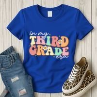 In My Third Grade Era Retro Back To School Teacher Student Women's T-Shirt thumb 3
