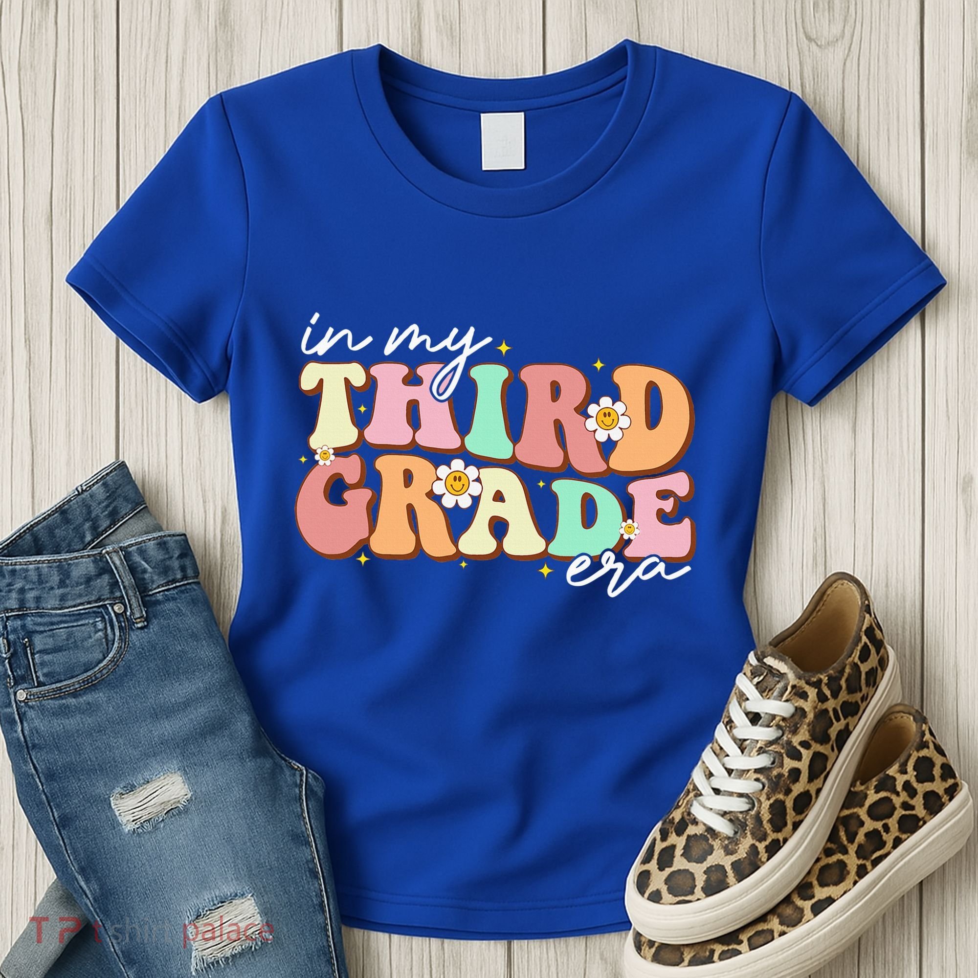 In My Third Grade Era Retro Back To School Teacher Student Women's T-Shirt
