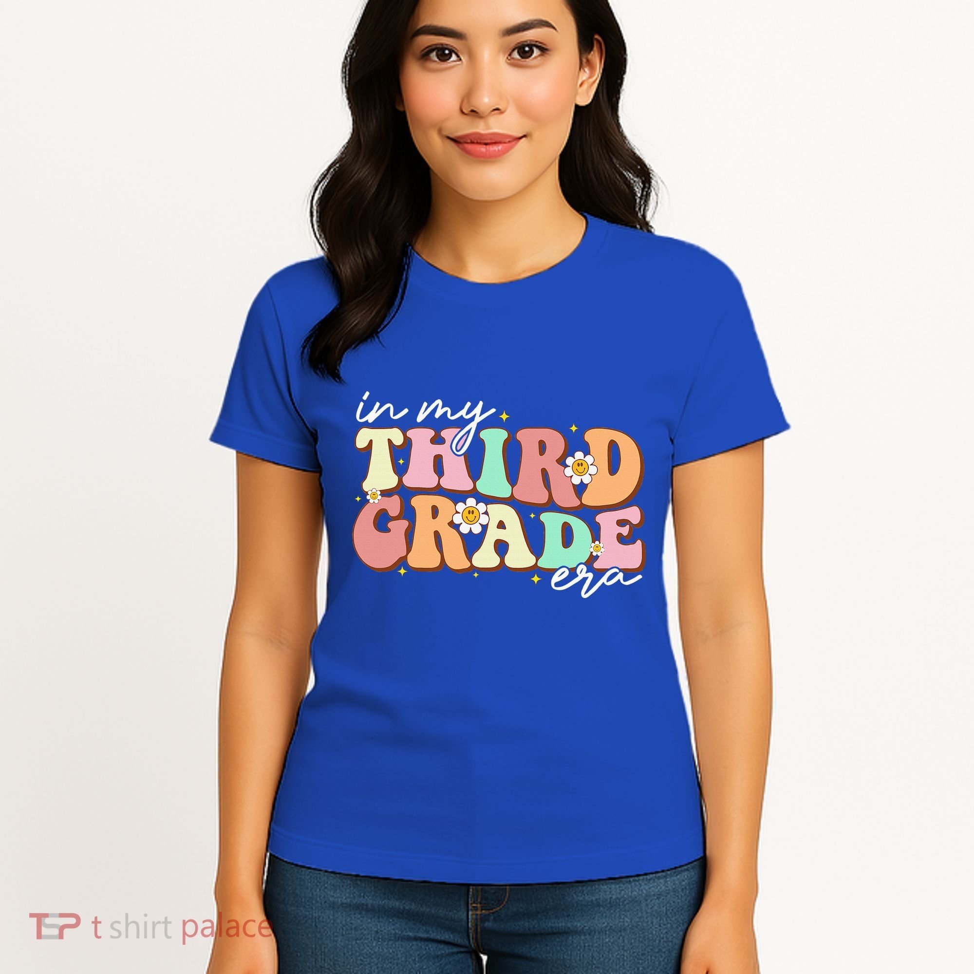 In My Third Grade Era Retro Back To School Teacher Student Women's T-Shirt