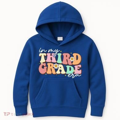 In My Third Grade Era Retro Back To School Teacher Student Kids Hoodie