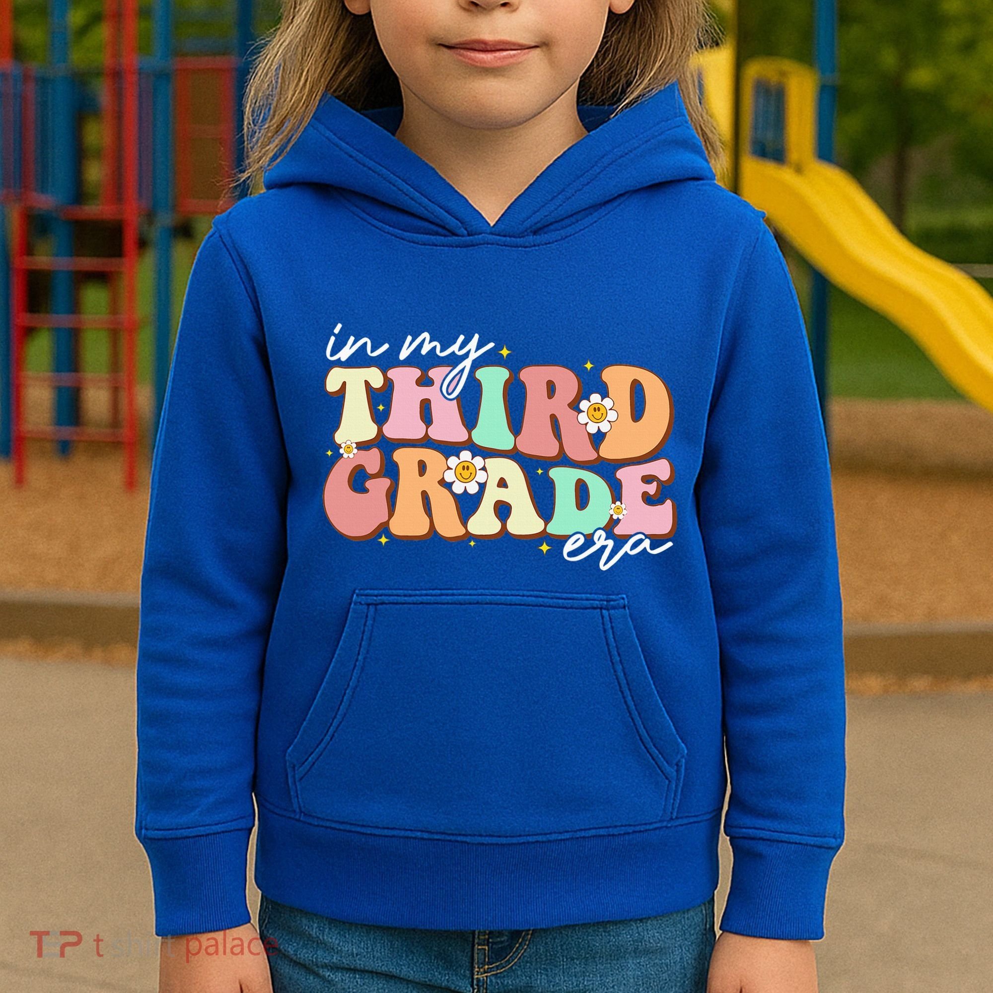 In My Third Grade Era Retro Back To School Teacher Student Kids Hoodie