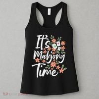 It's Mahjong Time Gambling Chinese Game Casino Player Women's Tank Top thumb 3