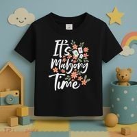 It's Mahjong Time Gambling Chinese Game Casino Player Toddler T-Shirt thumb 3