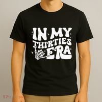 In My Thirties Era 30th Birthday Outfit Skeleton Hand T-Shirt thumb 3