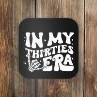 In My Thirties Era 30th Birthday Outfit Skeleton Hand Coaster thumb 0